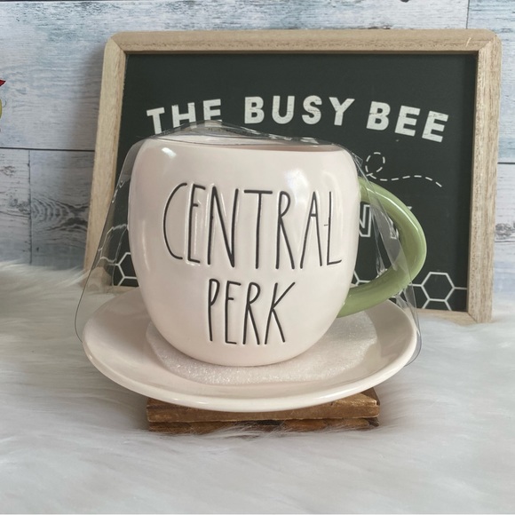 Rae Dunn Central Perk Friends Double Sided Cup And Saucer - Picture 3 of 10